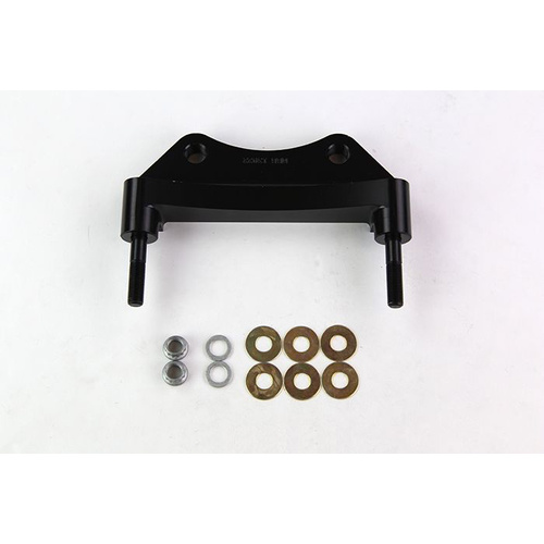 Wilwood Bracket, Front, Radial Mount, Aluminum, 5.98 Mount Center, 3/8-24 Thread, 12.88 in. Rotor, LH or RH, Each