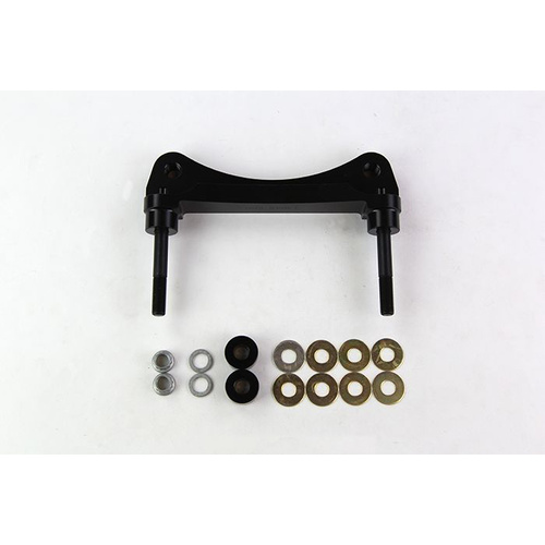 Wilwood Bracket, Front, Radial Mount, Aluminum, 5.98 Mount Center, 3/8-24 Thread, 14 in. Rotor, LH or RH, Each
