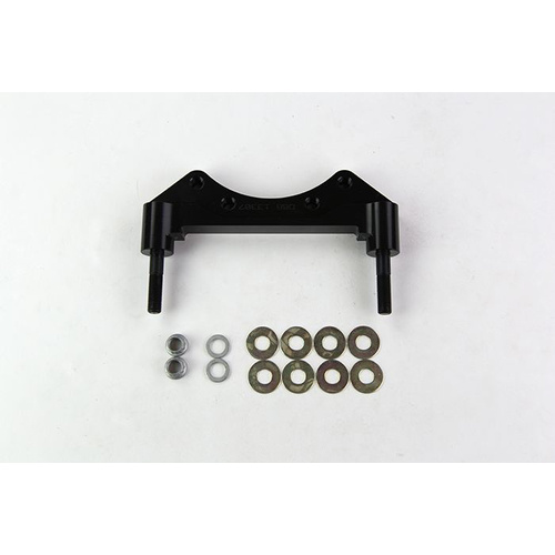 Wilwood Bracket, Front, Radial Mount, Aluminum, 5.98 Mount Center, 3/8-24 Thread, 12.88 in. Rotor, LH or RH, Each