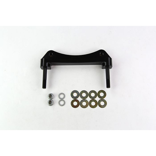 Wilwood Bracket, Front, Radial Mount, Aluminum, 7.09 Mount Center, 7/16-20 Thread, 14 in. Rotor, LH or RH, Each