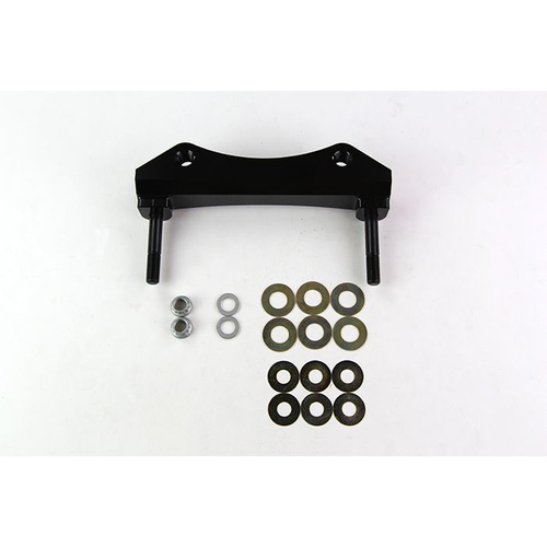 Wilwood Bracket, Front, Radial Mount, Aluminum, 7.09 Mount Center, 7/16-20 Thread, 14 in. Rotor, LH or RH, Each