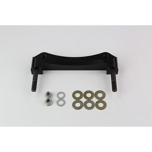 Wilwood Bracket, Front, Radial Mount, Aluminum, 7.09 Mount Center, 7/16-20 Thread, 14 in. Rotor, LH or RH, Each