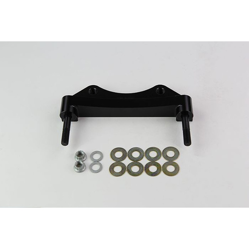 Wilwood Bracket, Front, Radial Mount, Aluminum, 7.09 Mount Center, 7/16-20 Thread, 15 in. Rotor, LH or RH, Each