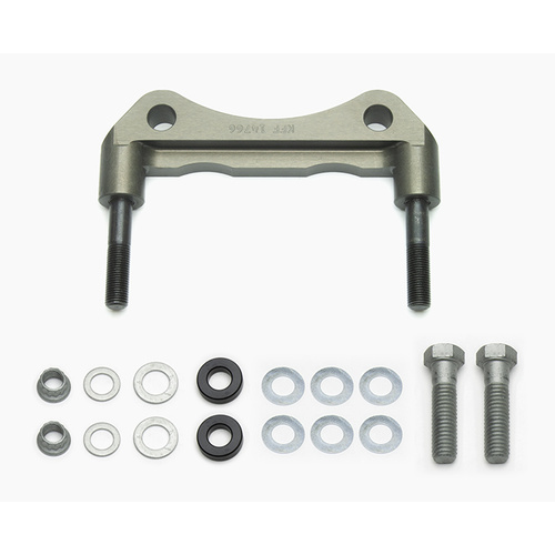 Wilwood Bracket, Open Wheel, Inboard, Aluminum, 4.75 Mount Center, 3/8-24 Thread, 11.75-12.19 in. Rotor, LH, Each