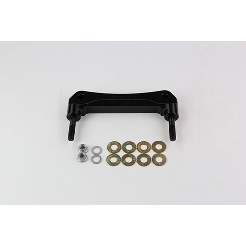 Wilwood Bracket, Front, Radial Mount, Aluminum, 5.98 Mount Center, 3/8-24 Thread, 14 in. Rotor, LH or RH, Each