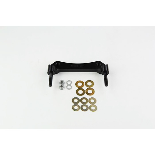 Wilwood Bracket, Rear, Aluminum, 5.98 Mount Center, 3/8-24 Thread, 14 in. Rotor, LH or RH, Each