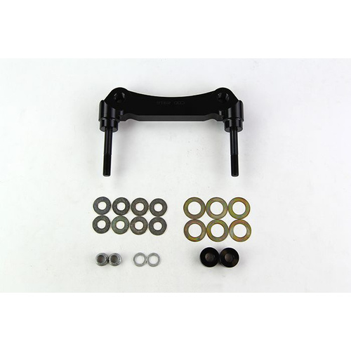 Wilwood Bracket, Front, Radial Mount, Aluminum, 5.98 Mount Center, 3/8-24 Thread, 14 in. Rotor, LH or RH, Each