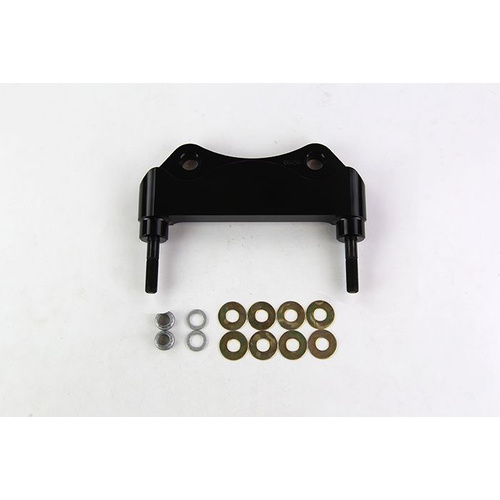 Wilwood Bracket, Front, Radial Mount, Aluminum, 5.98 Mount Center, 3/8-24 Thread, 13.06 in. Rotor, LH or RH, Each