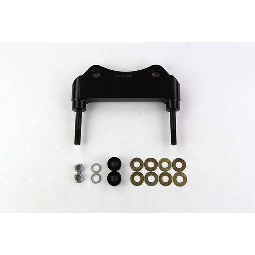 Wilwood Bracket, Front, Radial Mount, Aluminum, 5.98 Mount Center, 3/8-24 Thread, 14 in. Rotor, LH or RH, Each