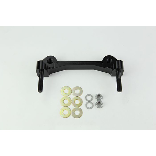 Wilwood Bracket, Rear, Aluminum, 5.98 Mount Center, 3/8-24 Thread, 13 in. Rotor, LH or RH, Each