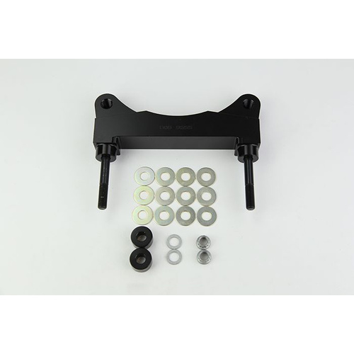 Wilwood Bracket, Front, Radial Mount, Aluminum, 5.98 Mount Center, 3/8-24 Thread, 14 in. Rotor, LH or RH, Each