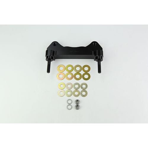 Wilwood Bracket, Front, Radial Mount, Aluminum, 5.98 Mount Center, 3/8-24 Thread, 13.06 in. Rotor, LH or RH, Each