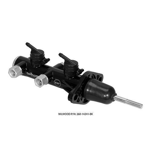 Wilwood M/C, TANDEM, REMOTE, 7/8 DIA, DIECAST, DUAL OUTLET, , BLACK