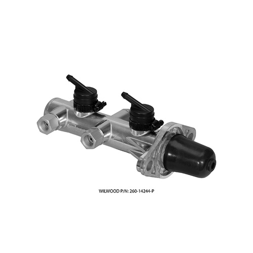 Wilwood M/C, TANDEM, REMOTE, 1.12 DIA, DIECAST, DUAL OUTLET, , BALL BURNISHED