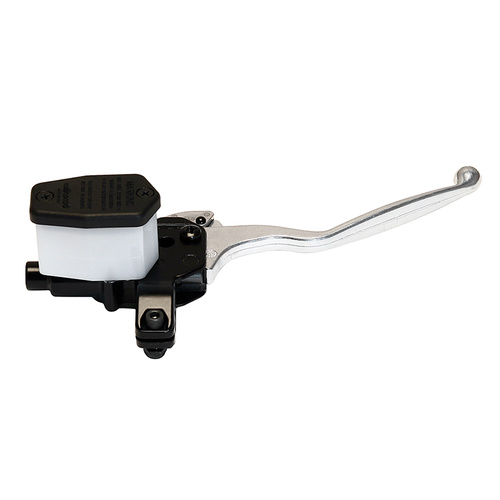 Wilwood Master Cylinder, Handlebar Long Lever, 5/8 in. Bore, Single Outlet, Aluminum / Plastic, Black E-coat, 9.85 in. Length, Kit