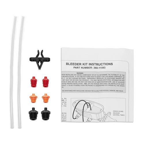 Wilwood Master Cylinder, Bleeding Kit, Plastic, Kit