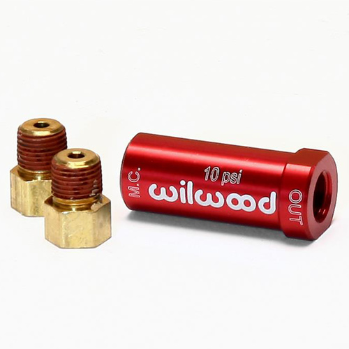 Wilwood Kit, Rpv, 10Lb., Inline, Red W/Fitting