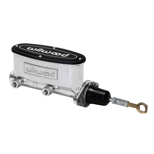 Wilwood Master Cylinder, Aluminum Tandem Master for Classic Mustang, 15/16 in. Bore, Tandem Outlet, Aluminum, Media Burnished, 13.65 in. Length, Kit
