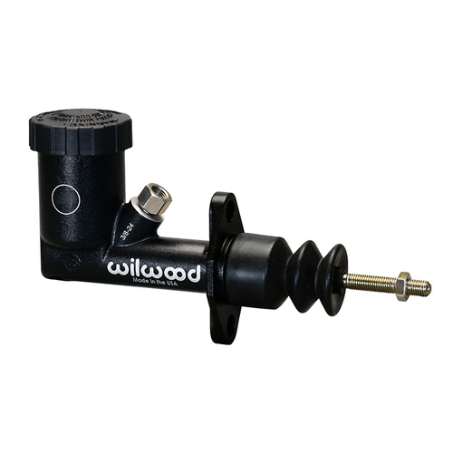 Wilwood Master Cylinder, GS Compact Integral, .70 in. Bore, Single Outlet, Aluminum, Black E-coat, 7.99 in. Length, Kit