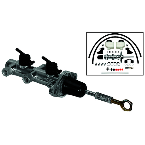 Wilwood M/C,TANDEM,REMOTE,15/16,FORD/MUSTANG MANUAL,W/ROD ASSEMBLY,,BURNISHED