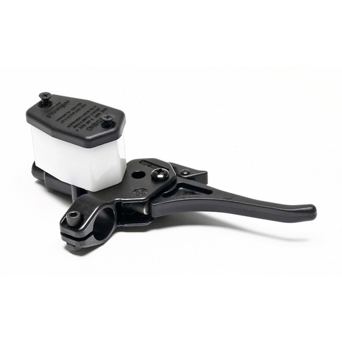 Wilwood Master Cylinder, Handlebar, 5/8 in. Bore, Single Outlet, Aluminum / Plastic, Black E-coat, 7.50 in. Length, Kit