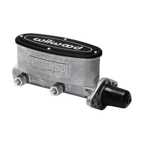 Wilwood Master Cylinder, Aluminum Tandem, 1.00 in. Bore, Tandem Outlet, Aluminum, Bare, 8.76 in. Length, Kit