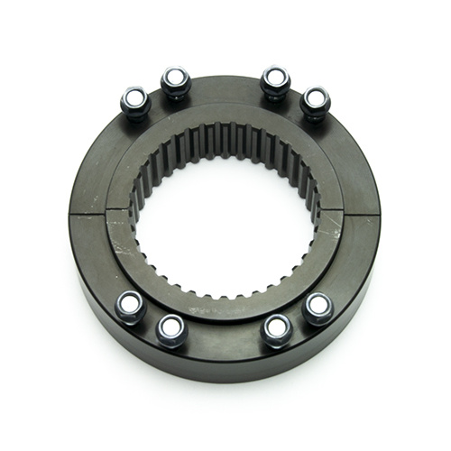 Wilwood Hub Assembly, Aluminum, Black Anodize, Splined, Axle Clamp, Kit