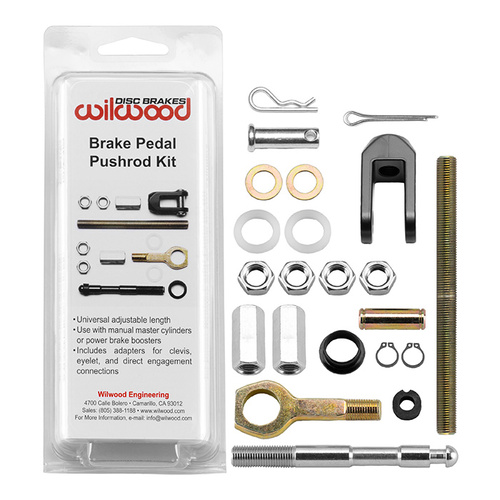 Wilwood Kit, Pushrod, Universal, Master Cylinder 3/8"-24