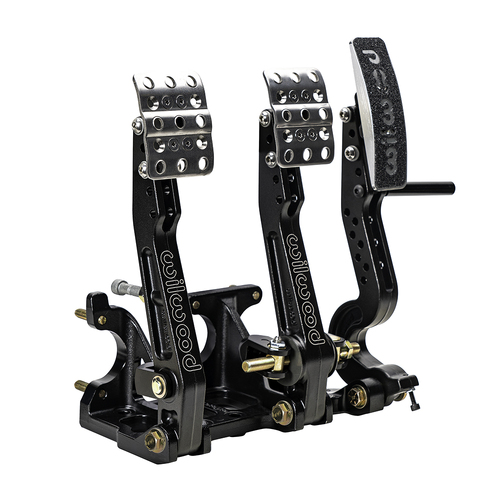 Wilwood Pedal Assembly, Floor Mount Adjustable Balance Bar Brake, Clutch, Throttle, Kit