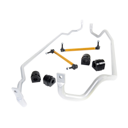 Whiteline Sway Bar, Front and Rear, Solid, Steel, 22mm Front, 22mm Rear, Subaru, Kit