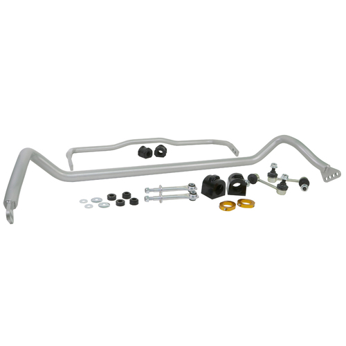 Whiteline Sway Bar, Front and Rear, Solid, Steel, 33mm Front and 22mm Rear, Ford Falcon, FPV, Contains BFF54Z, BFR42Z, W23446 