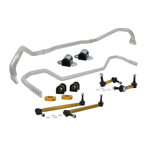 Whiteline Sway Bar, Front and Rear, Solid, Steel, 30mm Front, 22mm Rear, Chevrolet, Pontiac, Kit
