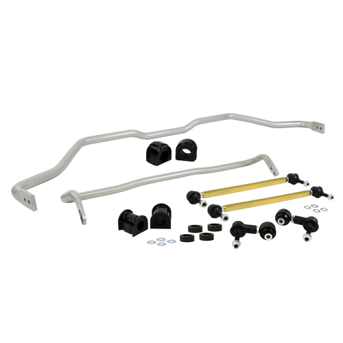 Whiteline Sway Bar, Front and Rear, Solid, Steel, 27mm Front and 22mm Rear, Honda, Kit