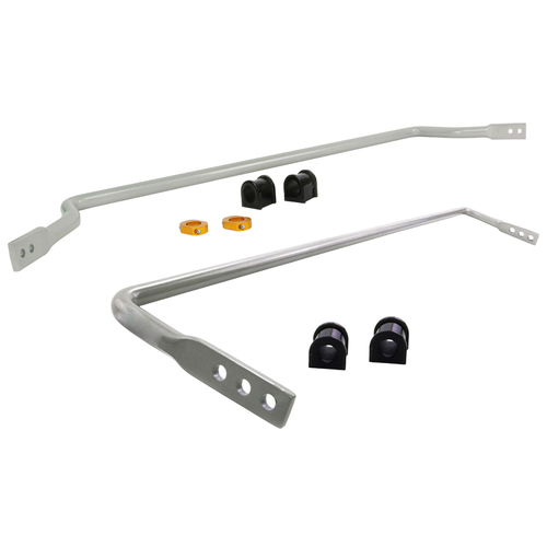 Whiteline Sway Bar, Front and Rear, Solid, Steel, 24mm Front and 16mm Rear, Mazda, Kit Contains BMF23Z and BMR12Z