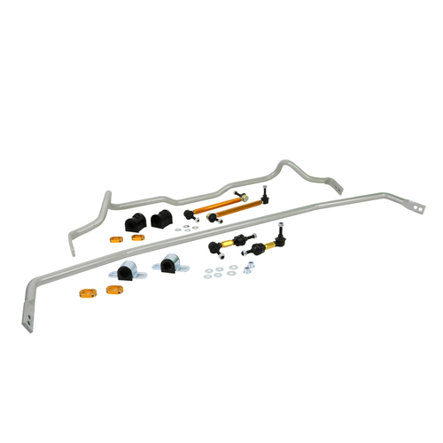 Whiteline Sway Bar, Front and Rear, Solid, Steel, 24mm, Ford, Kit Contains BMF64Z, BMR93Z, KLC163, KLC195