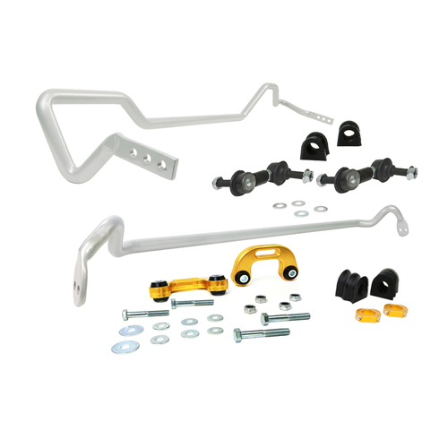 Whiteline Front/Rear Sway Bar, Solid, Steel, 22mm x 22mm, Impreza, Subaru, Kit