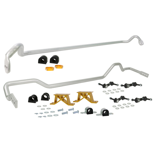 Whiteline Front/Rear Sway Bar, Solid, Steel, 24mm x 24mm, Impreza, Subaru, Kit
