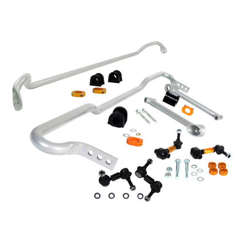 Whiteline Front/Rear Sway Bar, Solid, Steel, 22mm x 22mm, Impreza, Subaru, Kit