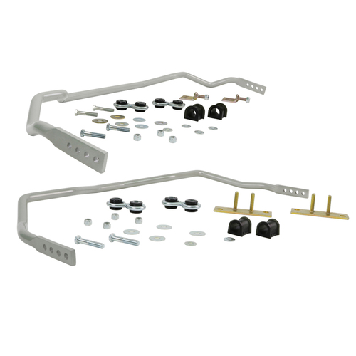 Whiteline Front/Rear Sway Bar, Solid, Steel, 24mm x 20mm, Corolla, Toyota, Kit