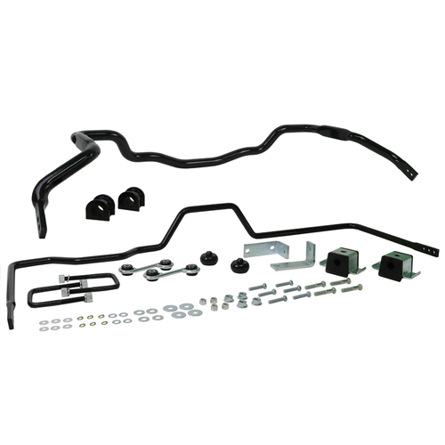 Whiteline Front/Rear Sway Bar, Solid, Steel, 33mm x 20mm, Hilux, Toyota, Kit