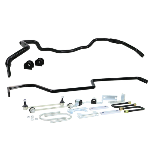 Whiteline Front/Rear Sway Bar, Solid, Steel, 33mm x 20mm, Hilux, Toyota, Kit