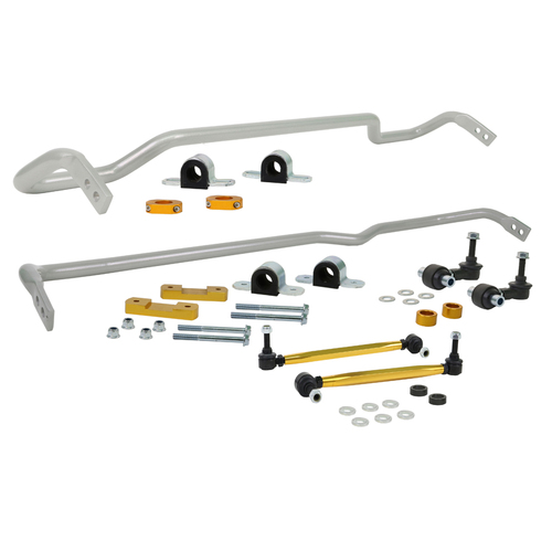 Whiteline Front/Rear Sway Bar, Solid, Steel, 24mm x 22mm, Audi, Skoda, Volkswagen, Kit