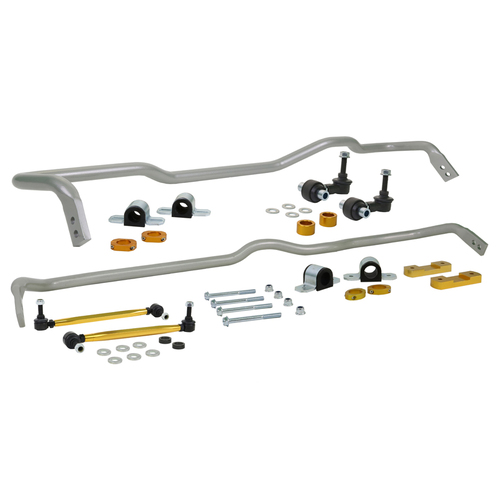 Whiteline Front/Rear Sway Bar, Solid, Steel, 26mm x 24mm, Audi, Volkswagen, Kit