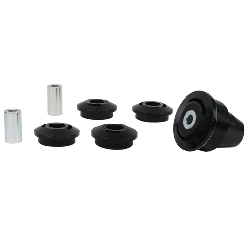 Whiteline Differential Housing, Front Bushings, Polyurethane, Black, Rear, Mitsubishi, Kit