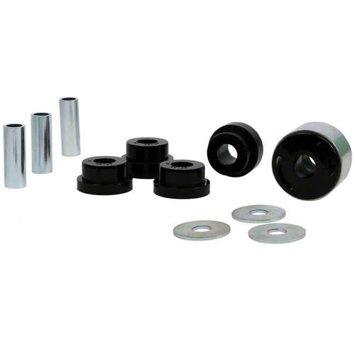 Whiteline Differential Housing Mount Bushings, Black, Polyurethane, Rear, Mitsubishi, Kit