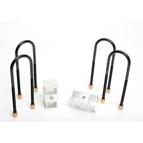 Whiteline Lowering Blocks, 2.5in., 13 Top Pin, 13 Bottom Hole, 85 Bolt Width, Aluminium, Universal, Ford, Mazda, Mitsubishi, Kit