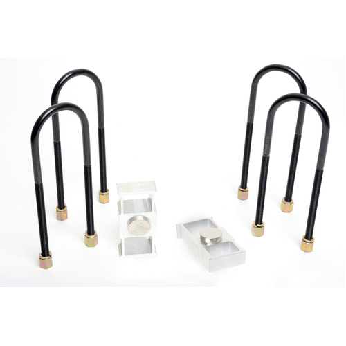 Whiteline Lowering Blocks, 1.0in., 32 Top Pin, 35 Bottom Hole, 75 Bolt Width, Aluminium, Universal, Ford, FPV, Kit