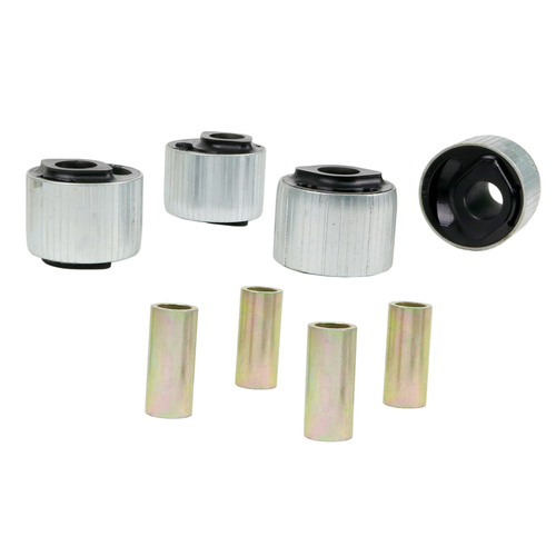 Whiteline Front Leading Arm, Differential, Bushing, +2.0deg., Caster, 60.5mm OD, 21.5mm ID, For Nissan, Ford, Toyota, Kit