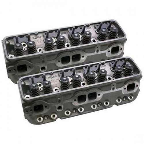 World Cylinder Head, Sportsman II, Cast Iron, Assembled, 64cc Chamber, 200cc Intake, For Chevrolet, 302, 327, 350, 400, Each