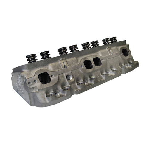 World Cylinder Head, S/R SBC, 76cc chamber, straight plug, hydraulic cam 1.250' (3000) spring assembly